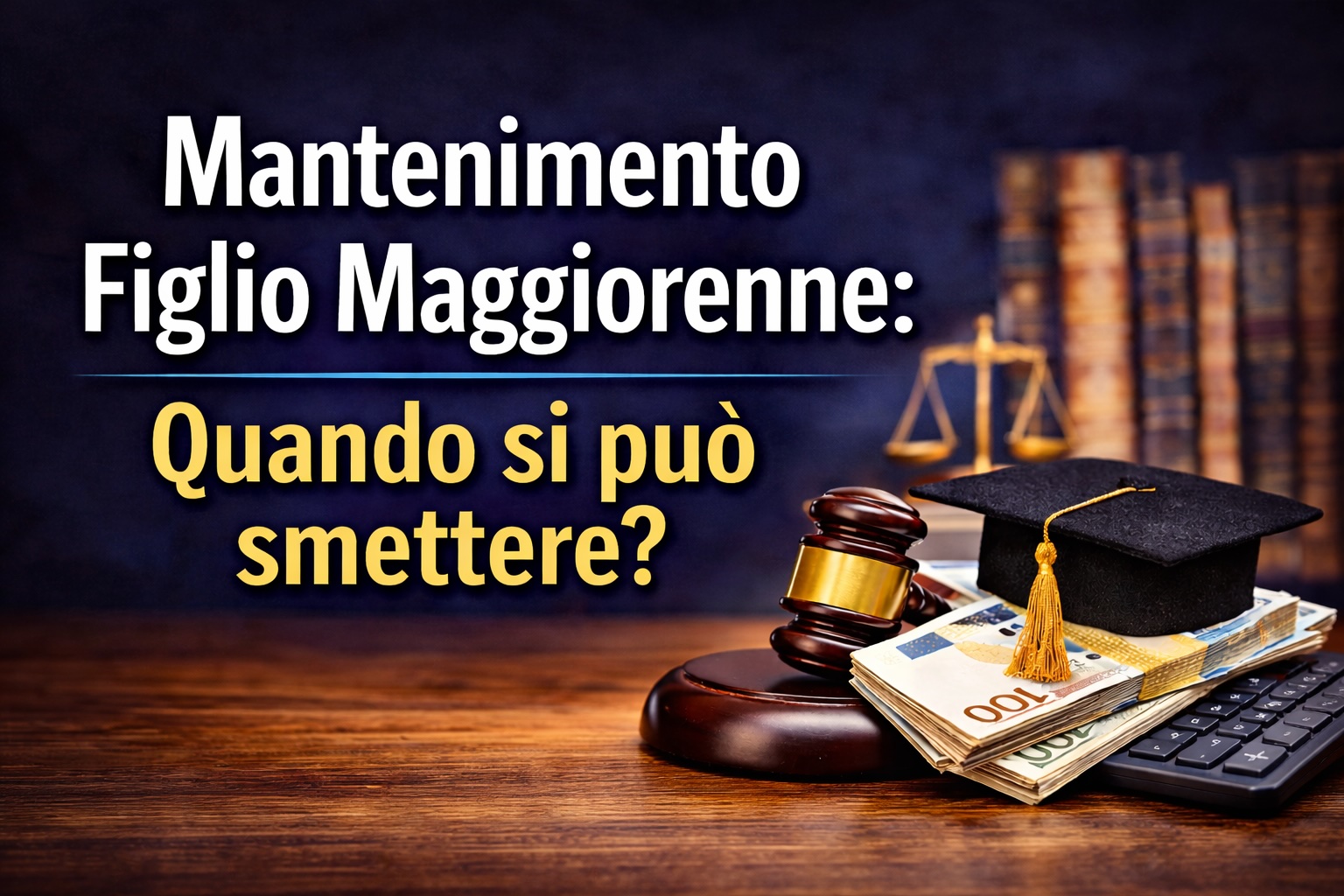 mantenimento figlio maggiorenne quando si può smettere